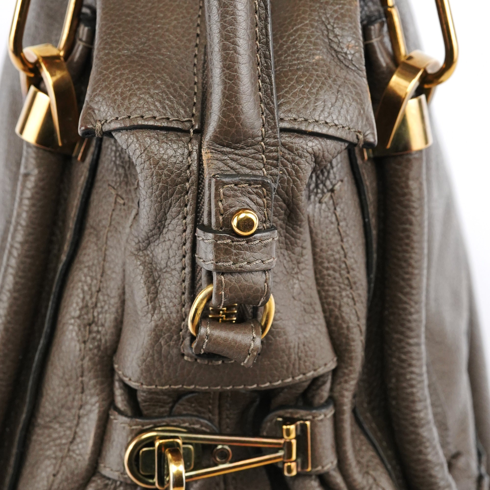 Chloe Brown Leather Paraty 2-Way Bag