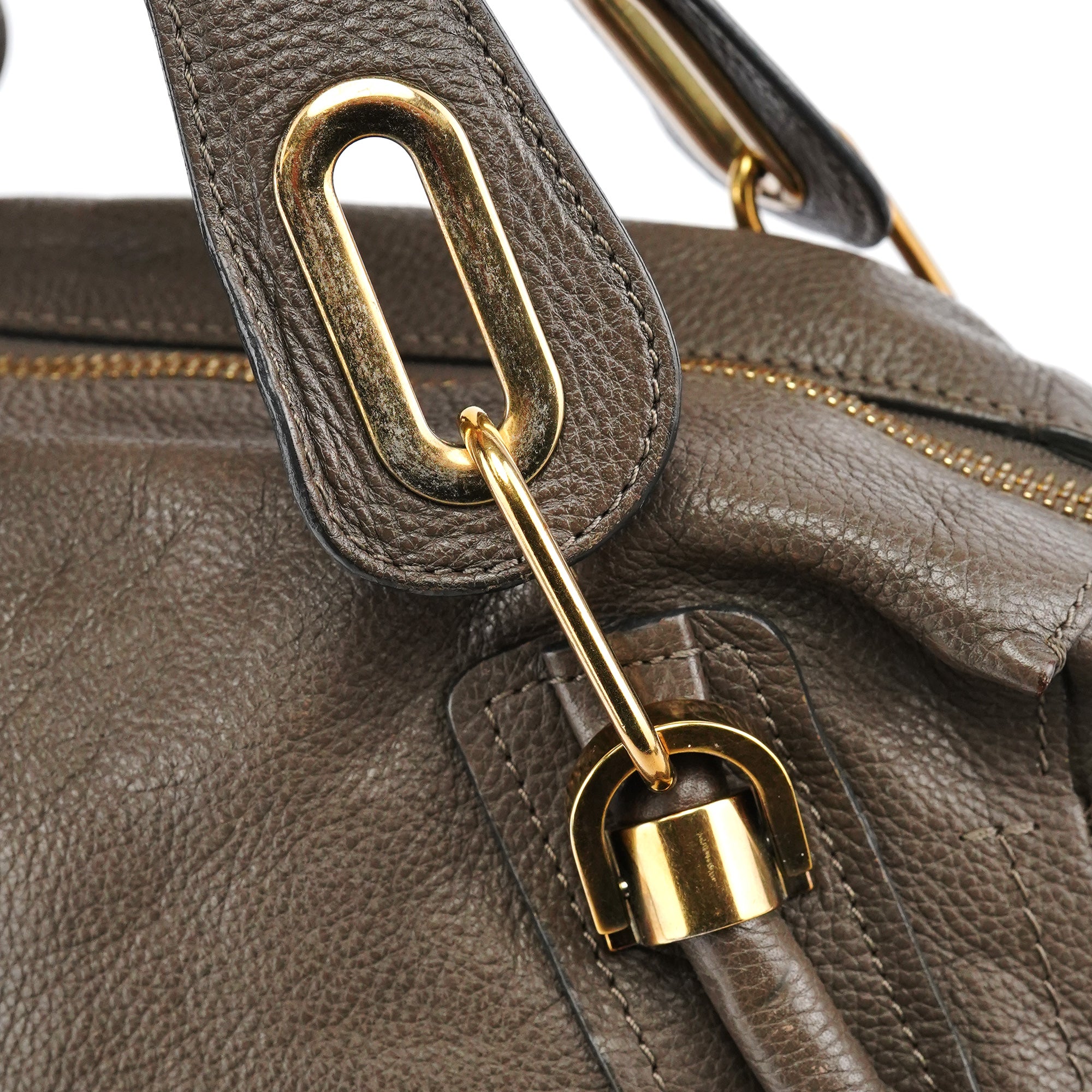 Chloe Brown Leather Paraty 2-Way Bag