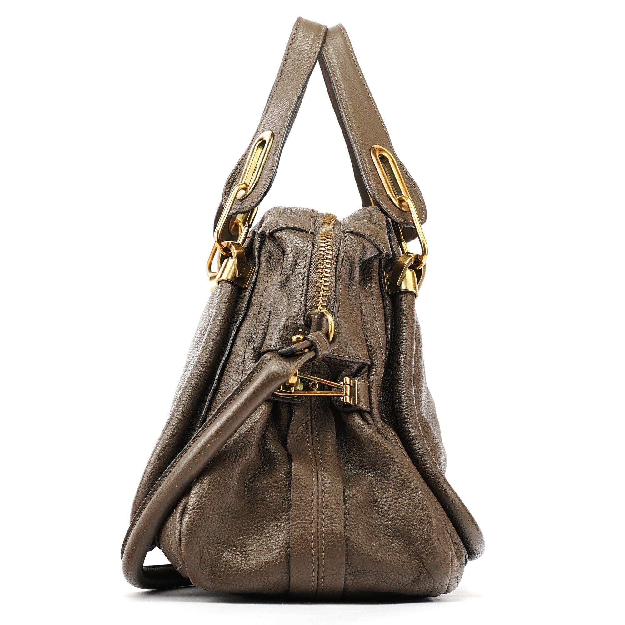 Chloe Brown Leather Paraty 2-Way Bag