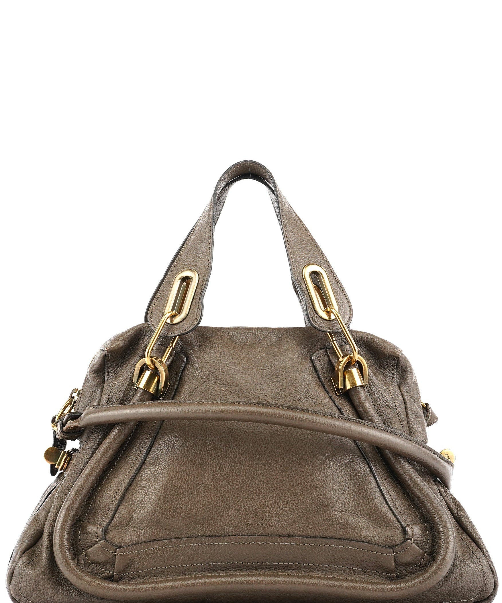 Chloe Brown Leather Paraty 2-Way Bag