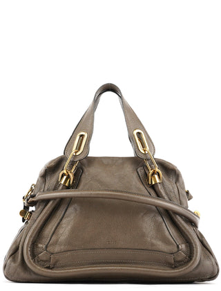 Chloe Brown Leather Paraty 2-Way Bag