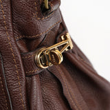 Chloé Brown Leather Paraty 2-Way Shoulder Bag