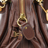 Chloé Brown Leather Paraty 2-Way Shoulder Bag