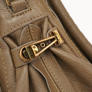 Chloé Brown Leather Paraty 2-Way Shoulder Bag