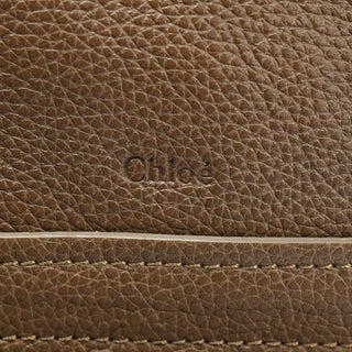 Chloé Brown Leather Paraty 2-Way Shoulder Bag