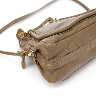 Chloé Brown Leather Paraty 2-Way Shoulder Bag