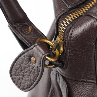 Chloé Brown Leather Paraty 2-Way Shoulder Bag