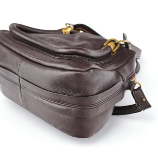 Chloé Brown Leather Paraty 2-Way Shoulder Bag