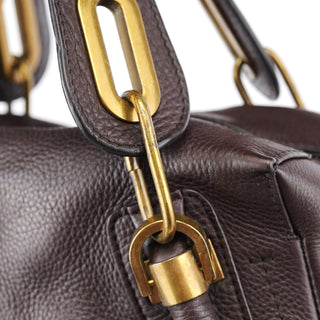 Chloé Brown Leather Paraty 2-Way Shoulder Bag