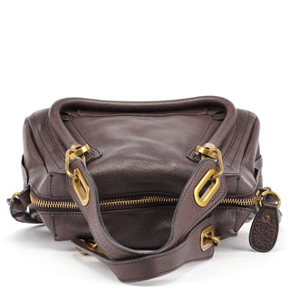 Chloé Brown Leather Paraty 2-Way Shoulder Bag