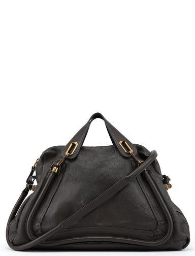 Chloé Brown Leather Paraty 2-Way Shoulder Bag