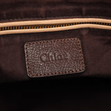 Chloé Brown Leather Paraty 2-Way Shoulder Bag