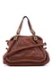 Chloé Brown Leather Paraty 2-Way Shoulder Bag