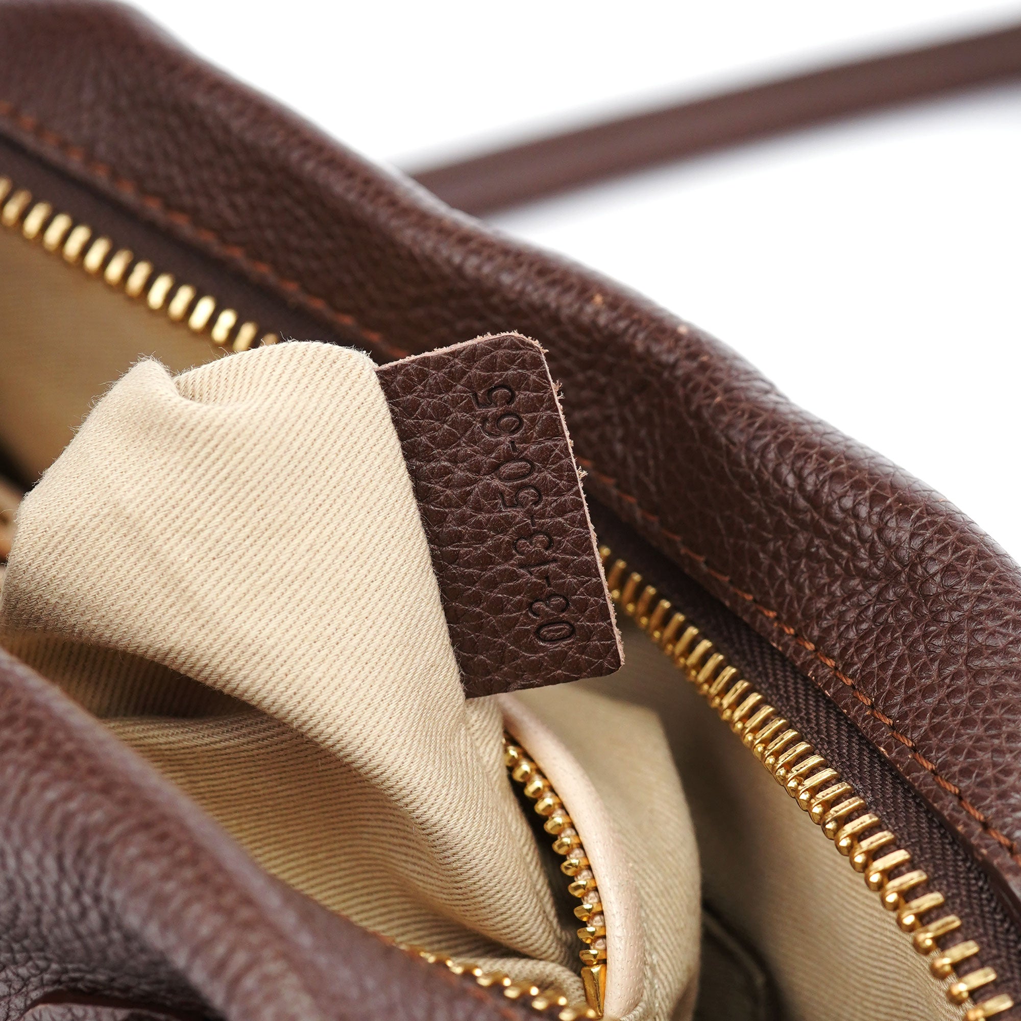 Chloé Sac deux portés Paraty en cuir marron