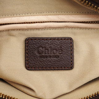 Chloé Brown Leather Paraty 2-Way Shoulder Bag