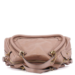 Chloé Brown Leather Paraty 2-Way Shoulder Bag