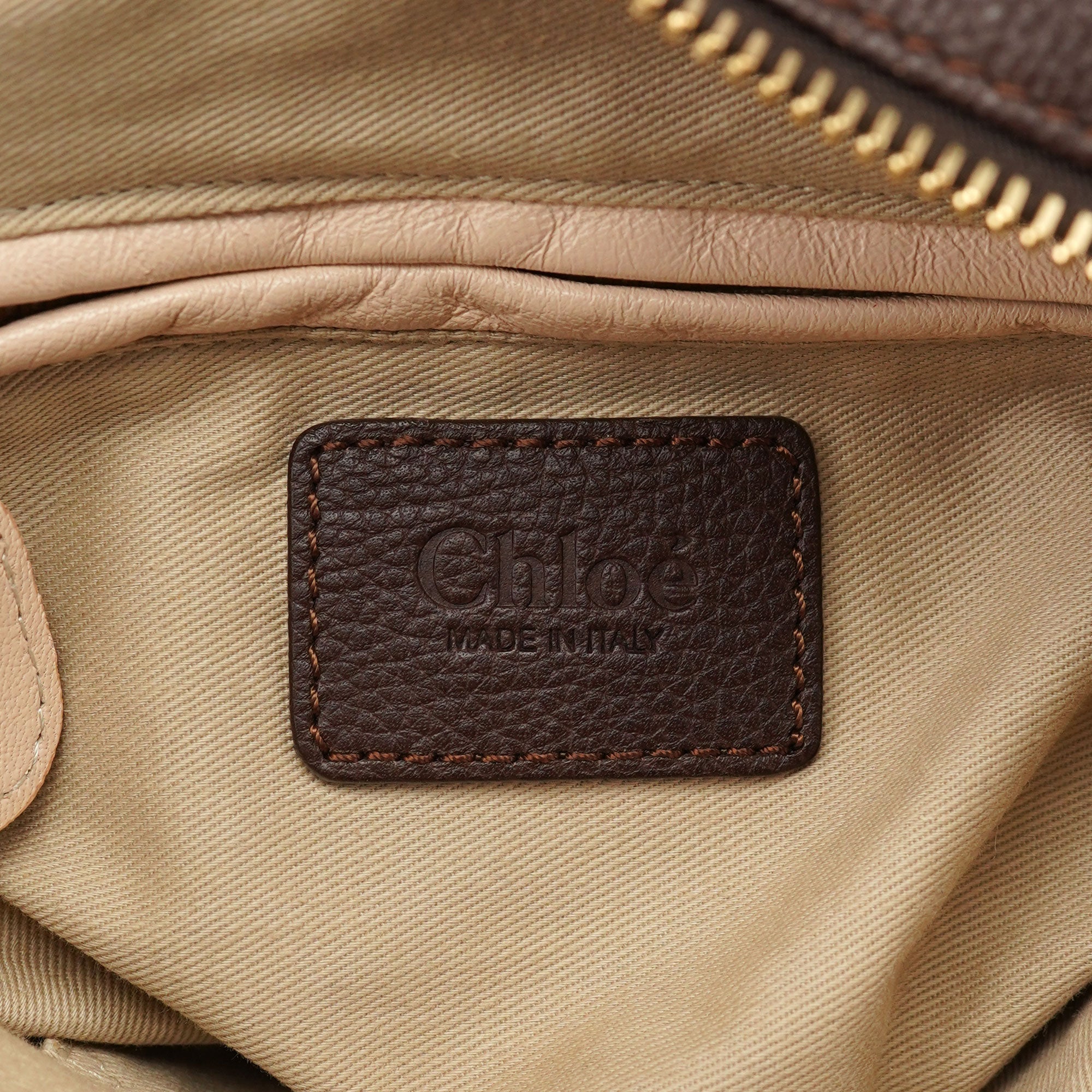 Chloé Brown Leather Paraty Tote Bag