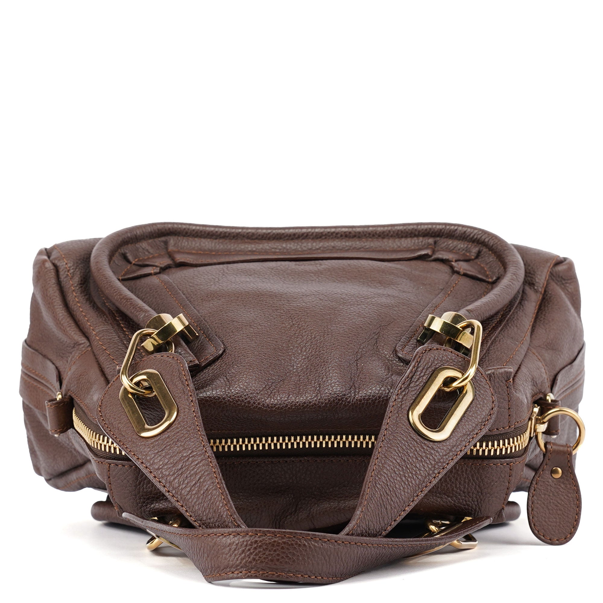 Chloé Brown Leather Paraty Tote Bag