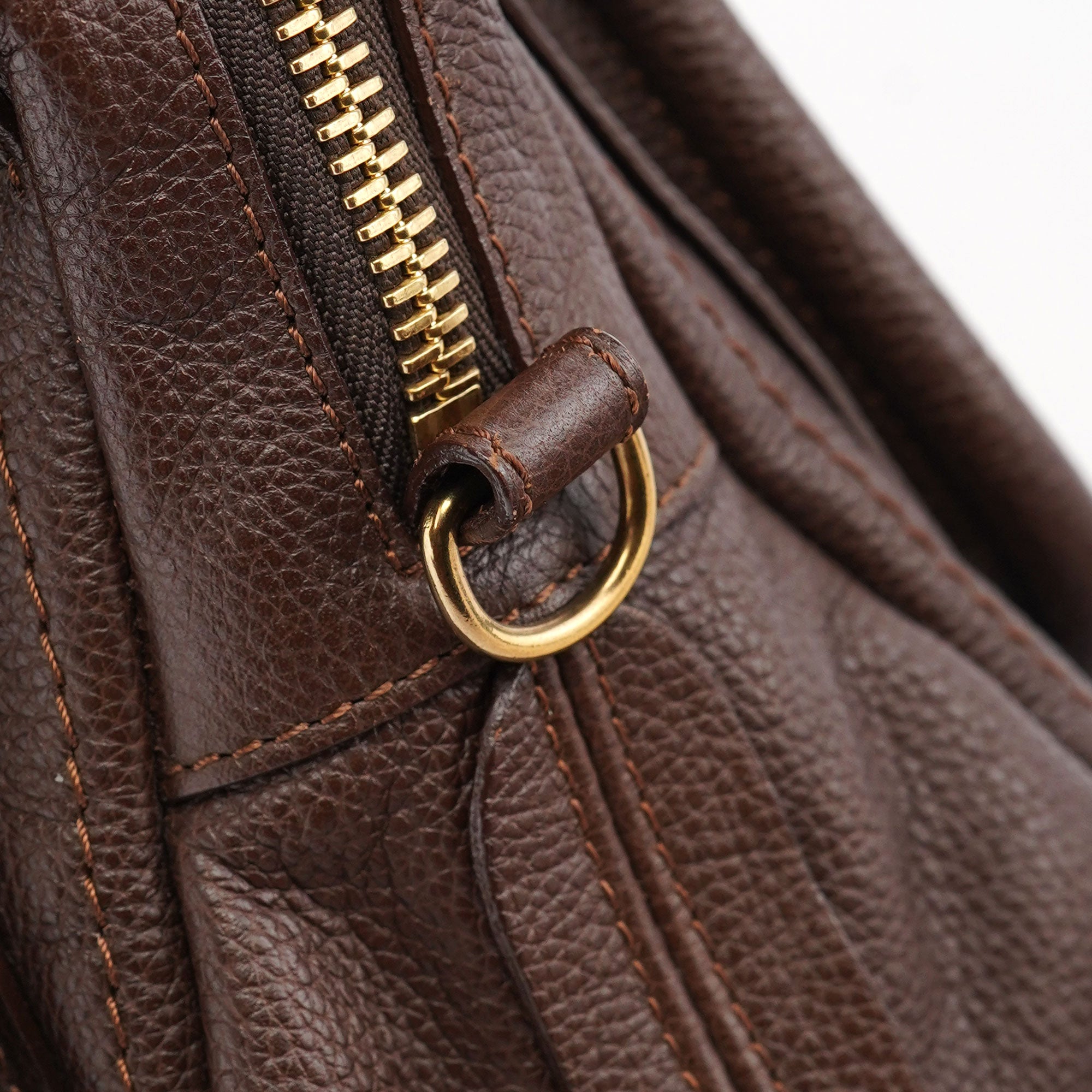 Chloé Brown Leather Paraty Tote Bag
