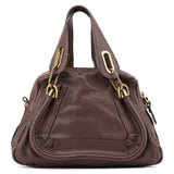 Chloé Brown Leather Paraty Tote Bag