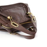 Chloé Brown Leather Paraty Tote Bag