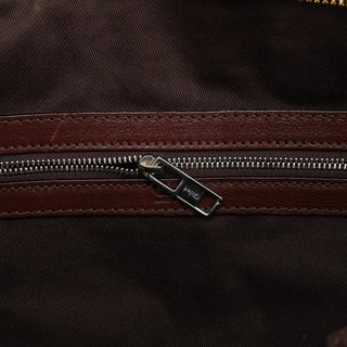 Chloe Brown Leather Pocket Tote Bag