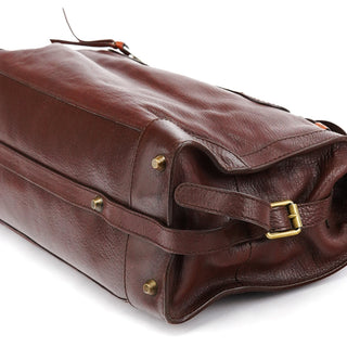Chloe Brown Leather Pocket Tote Bag