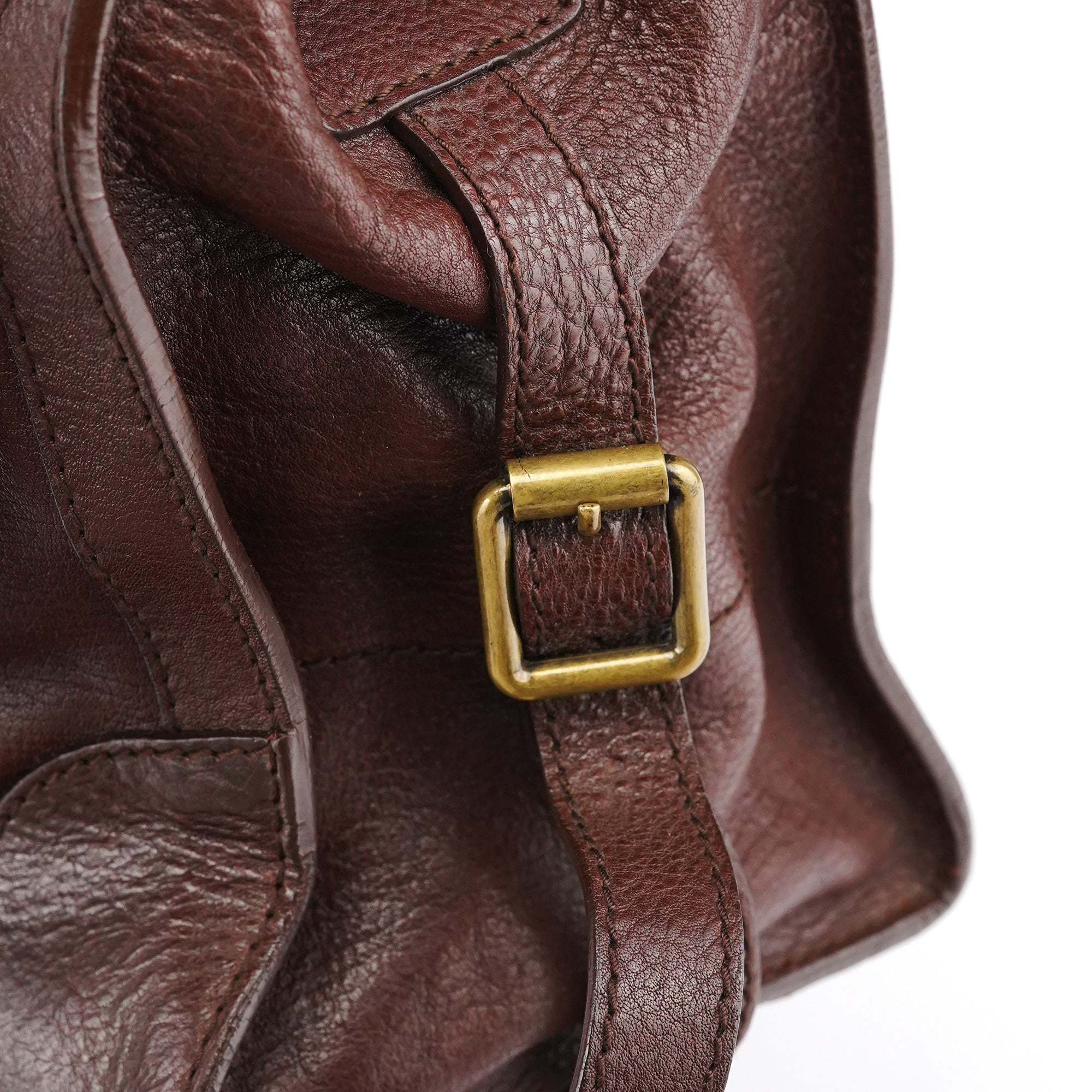 Chloe Brown Leather Pocket Tote Bag