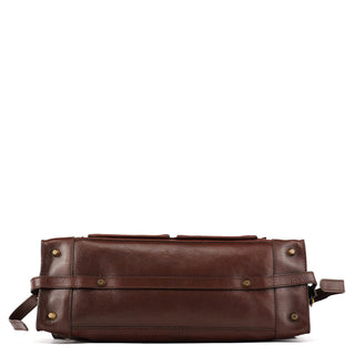 Chloe Brown Leather Pocket Tote Bag