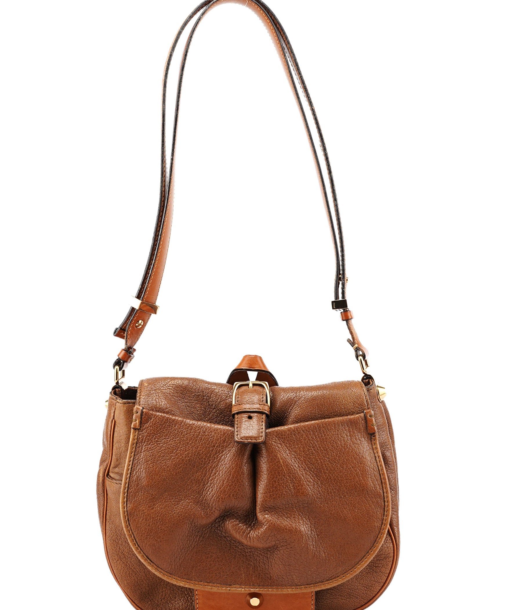 Chloé Brown Leather Satchel Shoulder Bag