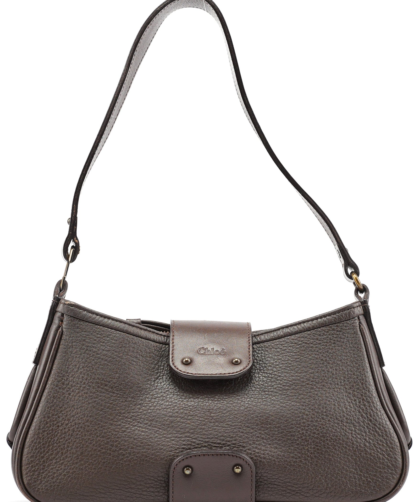 Chloe Brown Leather Shoulder Bag