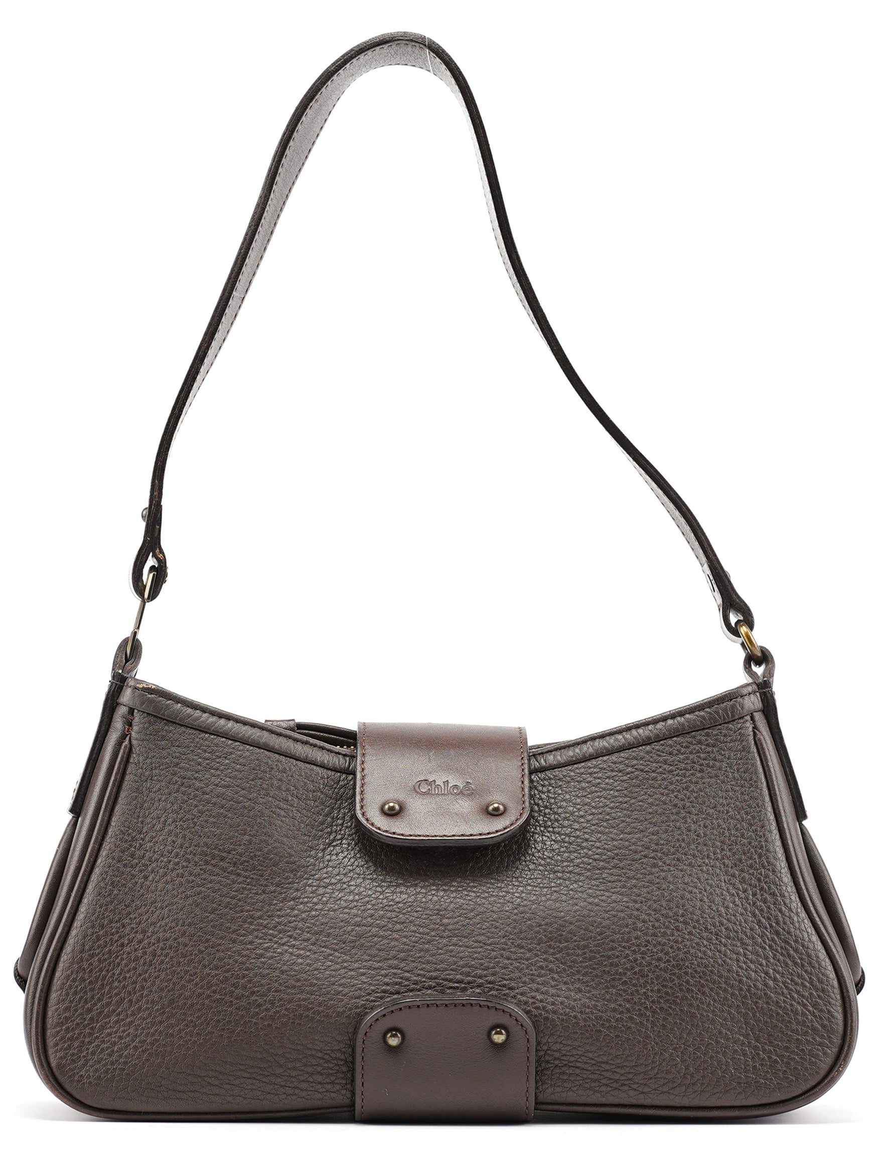 Chloe Brown Leather Shoulder Bag