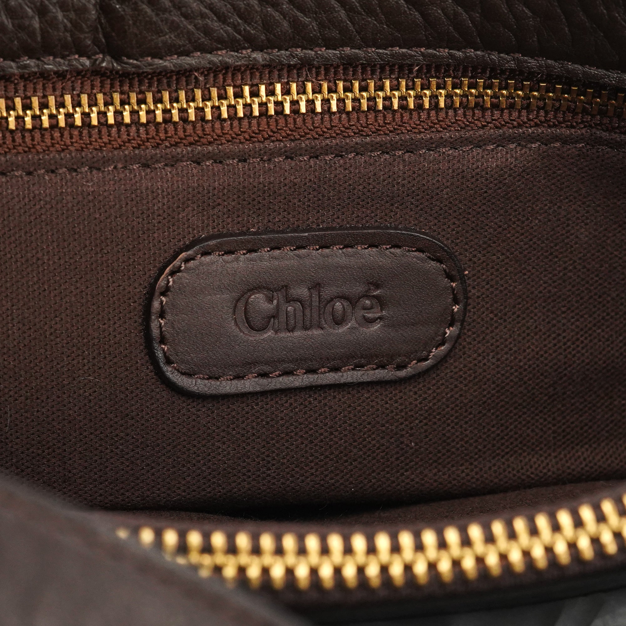 Chloé Schultertasche aus braunem Leder
