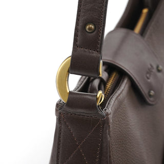 Chloe Brown Leather Shoulder Bag
