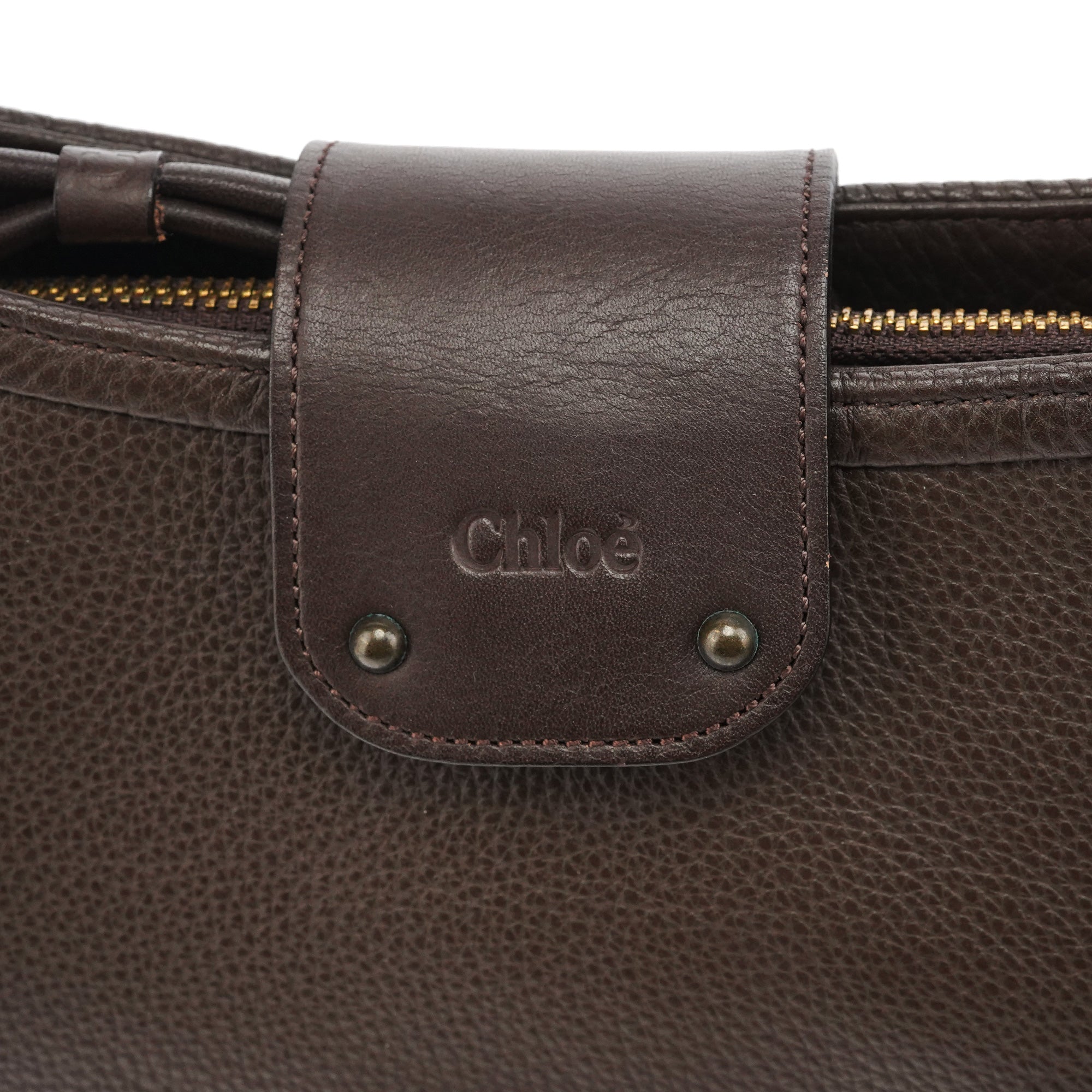 Chloé Schultertasche aus braunem Leder