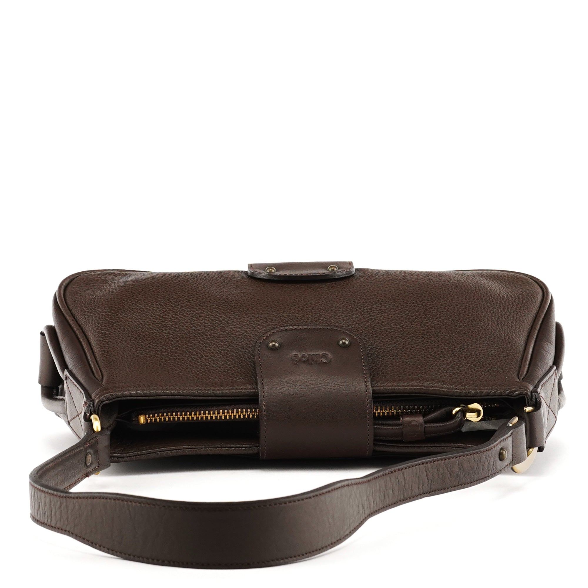 Chloé Schultertasche aus braunem Leder