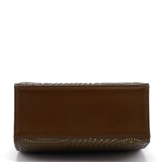 Chloé Brown Leather Studded Mini Bag