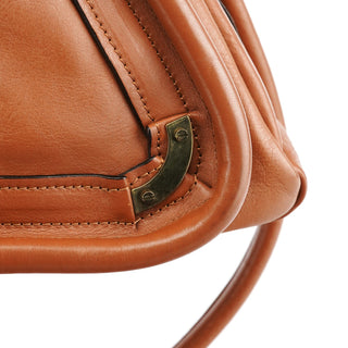 Chloe Brown Leather Tassel Paraty 2-Way Bag