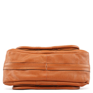 Chloe Brown Leather Tassel Paraty 2-Way Bag