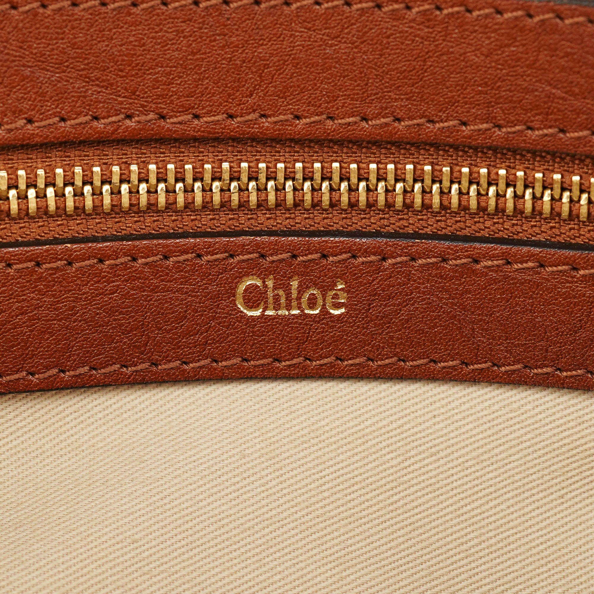 Chloé Brown Leather Tote Bag