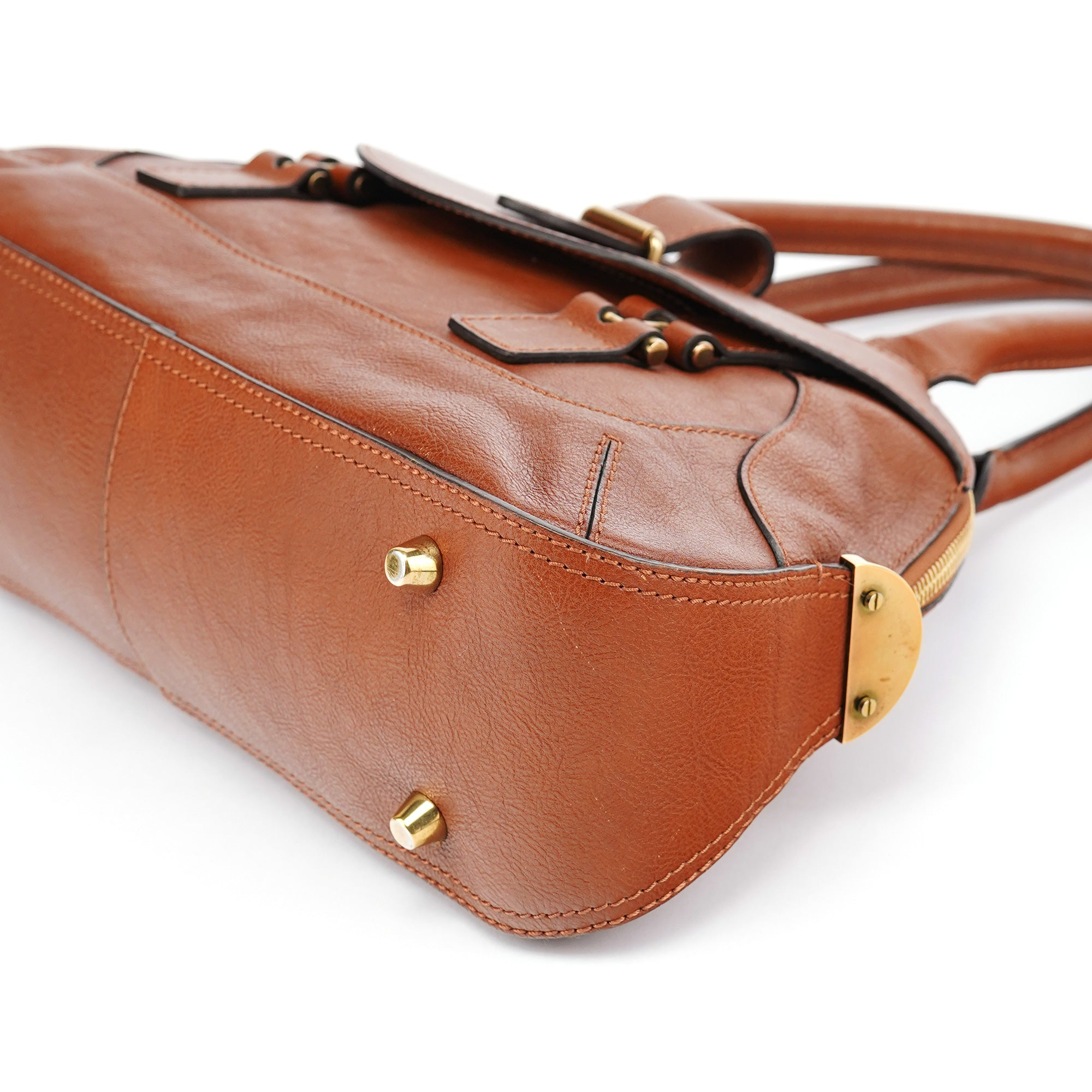 Chloé Brown Leather Tote Bag