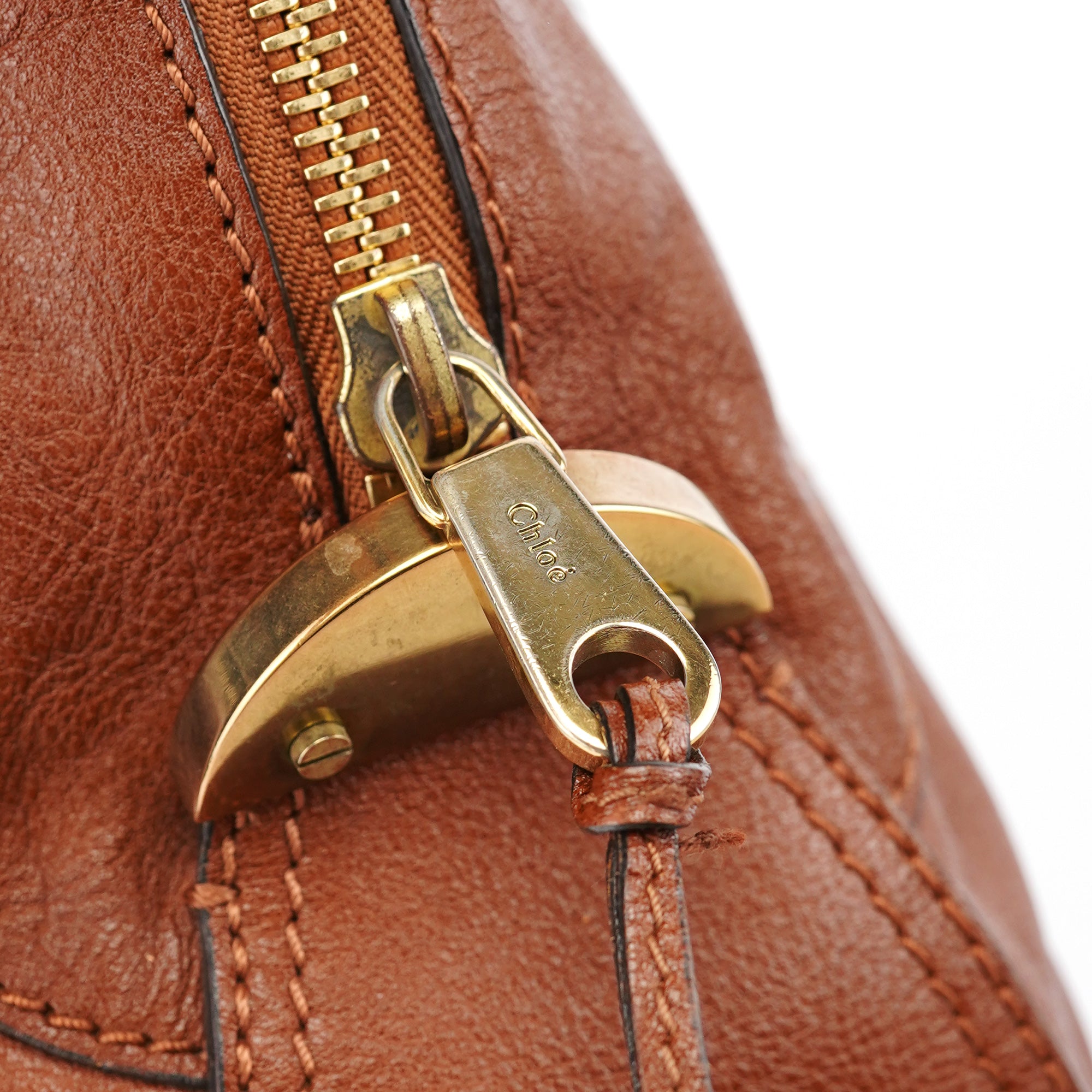 Chloé Brown Leather Tote Bag