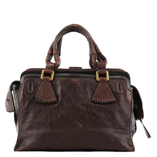 Chloe Brown Leather Tote Bag