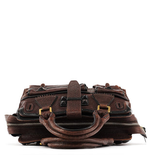 Chloe Brown Leather Tote Bag