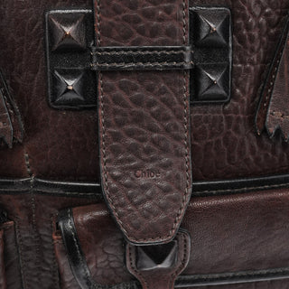 Chloe Brown Leather Tote Bag