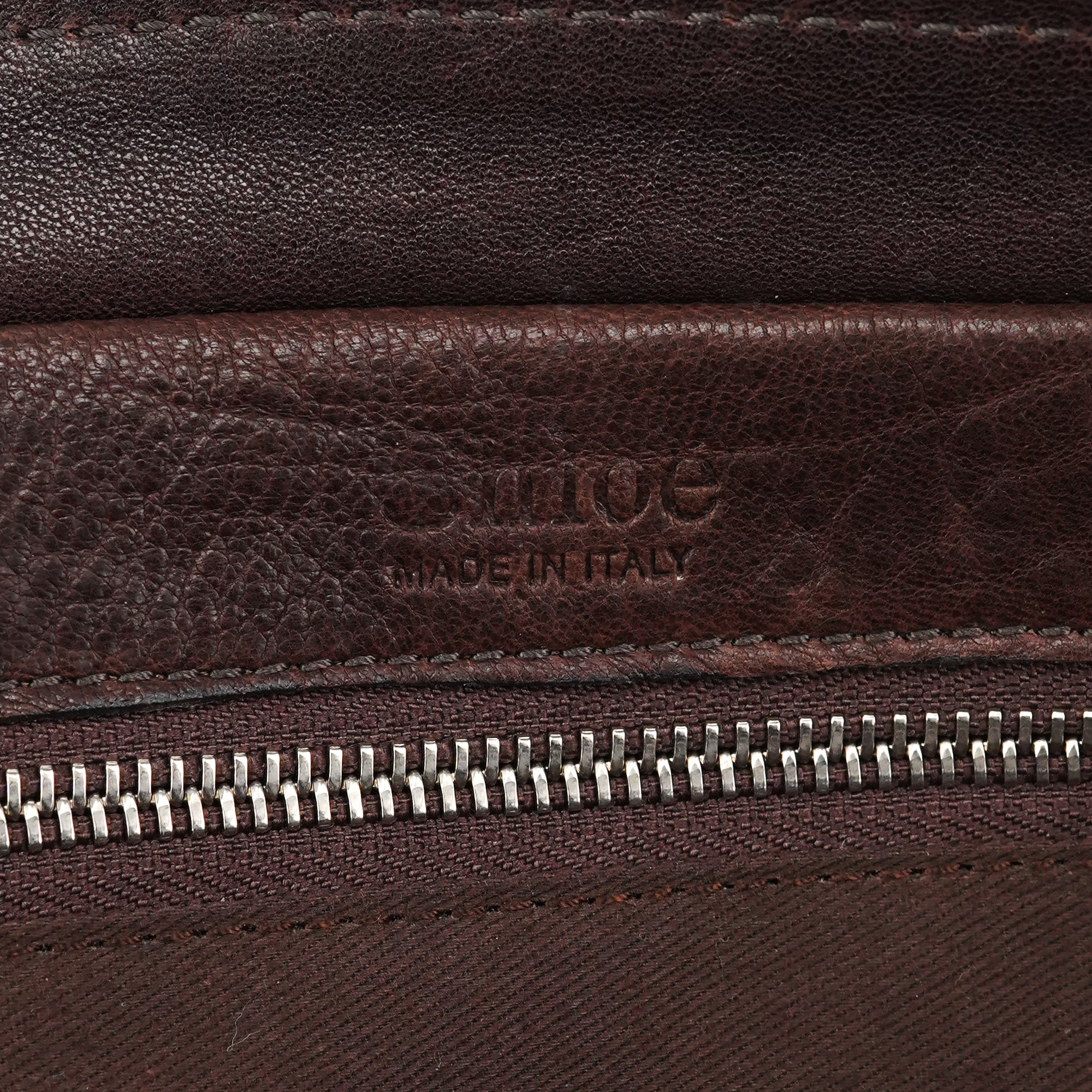 Chloe Brown Leather Tote Bag