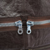 Chloe Brown Leather Zippered Shoulder Bag