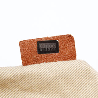 Chloé Brown Navy Leather Paraty 2-Way Shoulder Bag