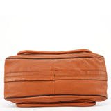 Chloé Paraty 2-Way Schultertasche aus Leder in Braun und Marineblau