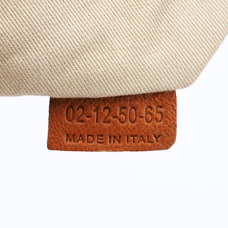 Chloé Brown Navy Leather Paraty 2-Way Shoulder Bag